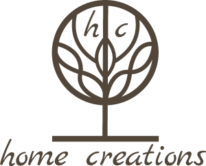 Home Creations Logo Dark Brown Transparent Small